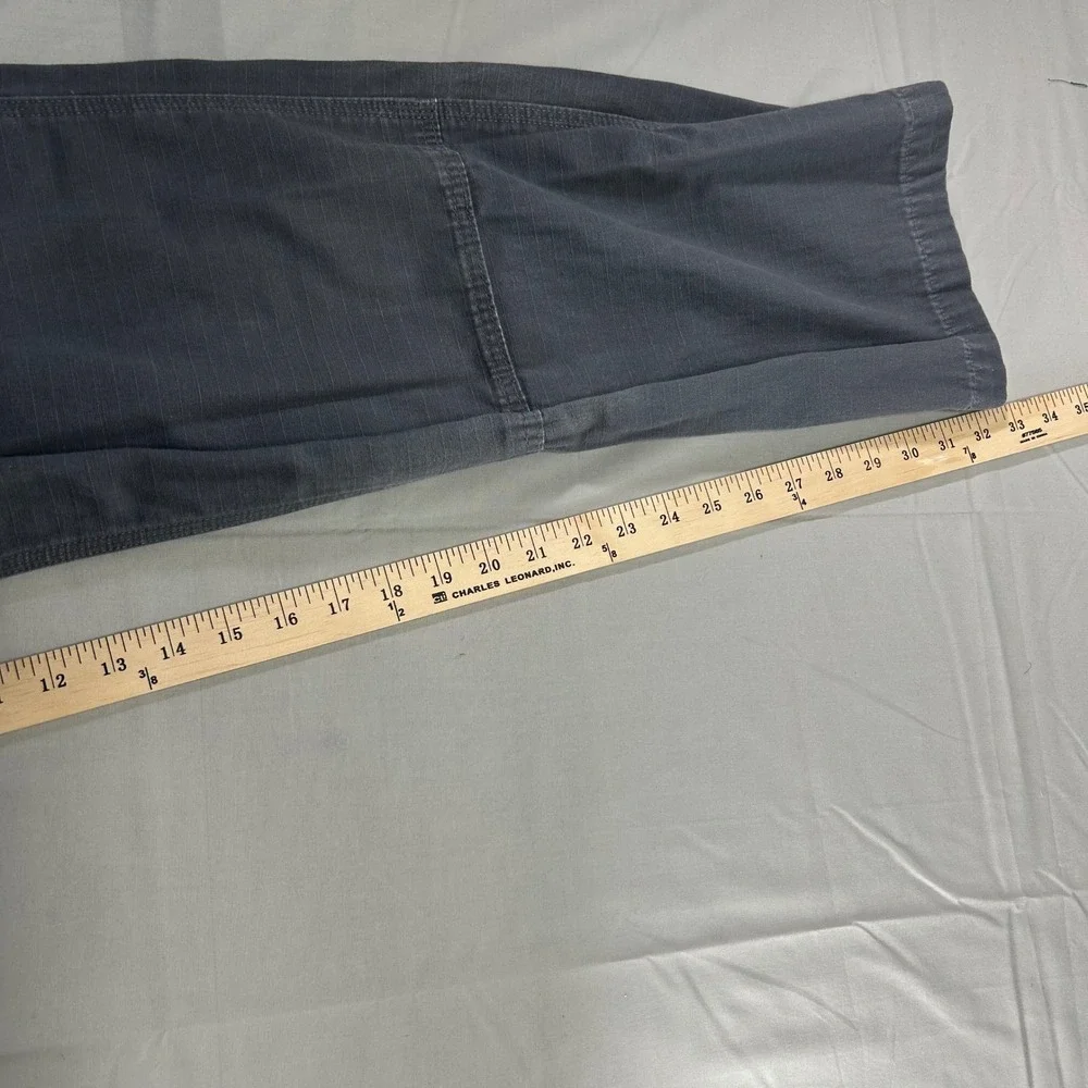 Carhartt Cargo Pants B342GVL Mens 37x33 Gray Cotton Ripstop Workwear Utility